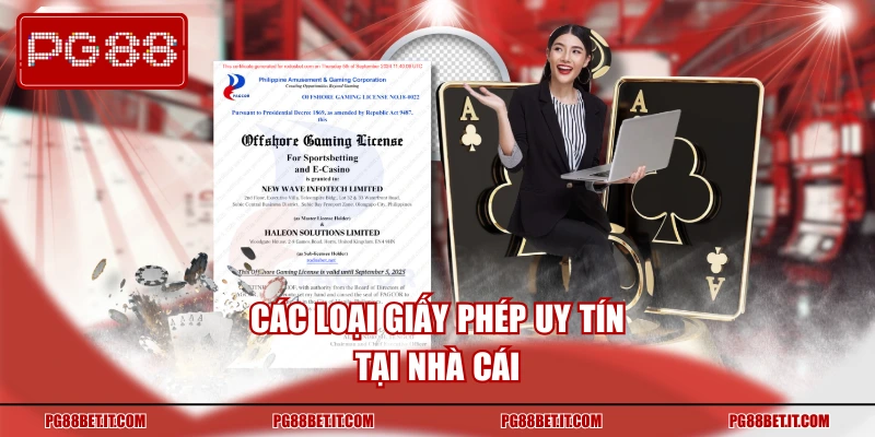 Các loại giấy phép uy tín tại nhà cái