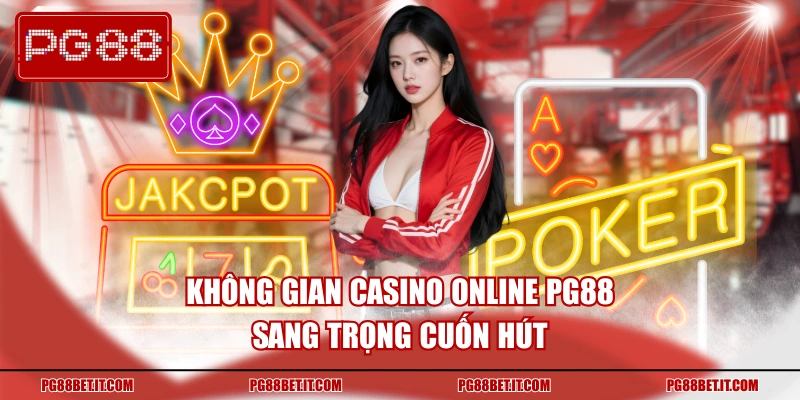 Không gian casino online PG88 sang trọng cuốn hút
